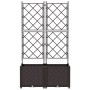 Macetero con trellis 2 pcs Marrón 80x40x143 cm von , Töpfe und Pflanzgefäße - Ref: Foro24-42002815, Preis: 74,09 €, Rabatt: %
