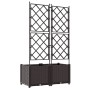 Macetero con trellis 2 pcs Marrón 80x40x143 cm von , Töpfe und Pflanzgefäße - Ref: Foro24-42002815, Preis: 74,09 €, Rabatt: %