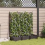Macetero de Jardín con Enrejado 3 pcs Marrón 120x40x125.5 cm by , Pots and planters - Ref: Foro24-42002816, Price: 74,49 €, D...