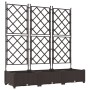 Macetero de Jardín con Enrejado 3 pcs Marrón 120x40x125.5 cm by , Pots and planters - Ref: Foro24-42002816, Price: 74,49 €, D...