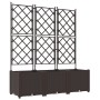 Macetero de Jardín con Enrejado 3 pcs Marrón 120x40x143 cm von , Töpfe und Pflanzgefäße - Ref: Foro24-42002817, Preis: 89,18 ...