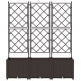 Macetero de Jardín con Enrejado 3 pcs Marrón 120x40x143 cm von , Töpfe und Pflanzgefäße - Ref: Foro24-42002817, Preis: 89,18 ...