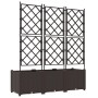 Macetero de Jardín con Enrejado 3 pcs Marrón 120x40x143 cm von , Töpfe und Pflanzgefäße - Ref: Foro24-42002817, Preis: 89,18 ...