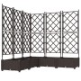 Planter de Jardín  con Enrejado 5 pcs Marrón 120x120x125,5 cm | Foro24.es | Tu tienda online para hogar, jardín y más Foro24.es