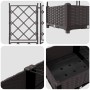 Planter de Jardín  con Enrejado 5 pcs Marrón 120x120x125,5 cm | Foro24.es | Tu tienda online para hogar, jardín y más Foro24.es