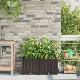 Maceteros de Jardín con Sistema de Riego 2 pcs