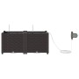 Maceteros de Jardín con Sistema de Riego 2 pcs Marrón | Foro24.es | Tu tienda online para hogar, jardín y más Foro24.es