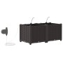 Maceteros de Jardín con Sistema de Riego 2 pcs Marrón | Foro24.es | Tu tienda online para hogar, jardín y más Foro24.es