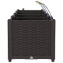 Jardineras  con sistema de riego 3 pcs Marrón | Foro24.es | Tu tienda online para hogar, jardín y más Foro24.es