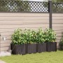Macetas de jardín  con sistema de riego 4 pcs Marrón | Foro24.es | Tu tienda online para hogar, jardín y más Foro24.es