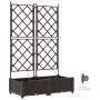 Maceteros con sistema de riego 2 piezas Marrón de , Maceteros y jardineras - Ref: Foro24-42002827, Precio: 81,84 €