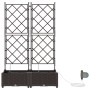 Maceteros con sistema de riego 2 piezas Marrón de , Maceteros y jardineras - Ref: Foro24-42002827, Precio: 81,84 €