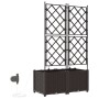 Maceteros de jardín con sistema de riego 2 pcs Marrón von , Töpfe und Pflanzgefäße - Ref: Foro24-42002828, Preis: 112,66 €, R...