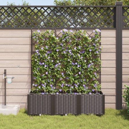Maceteros de jardín con sistema de riego 3 pcs Marrón von , Töpfe und Pflanzgefäße - Ref: Foro24-42002830, Preis: 122,95 €, R...