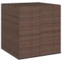 Brown PE rattan garden cushion chest 100x97.5x104 cm by vidaXL, Outdoor storage boxes - Ref: Foro24-317227, Price: 105,27 €, ...