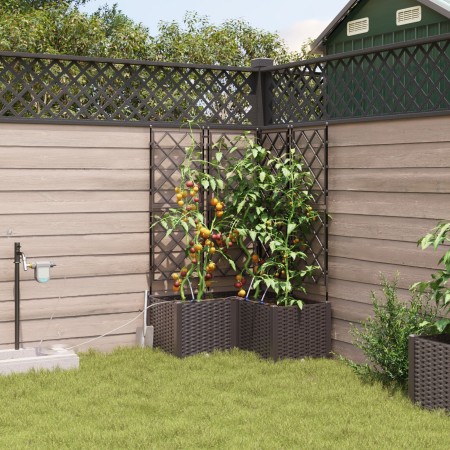 Maceteros de jardin  con sistema de riego 3 pcs Marrón | Foro24.es | Tu tienda online para hogar, jardín y más Foro24.es