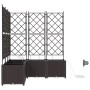 Jardineras  con sistema de riego 5 piezas Marrón | Foro24.es | Tu tienda online para hogar, jardín y más Foro24.es