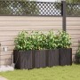 Maceteros de Jardín  con Sistema de Riego 4 pcs Marrón | Foro24.es | Tu tienda online para hogar, jardín y más Foro24.es