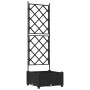 Macetero de Jardín con Celosía Negro 40x40x125,5 cm von , Töpfe und Pflanzgefäße - Ref: Foro24-42002835, Preis: 43,37 €, Raba...