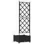 Macetero de Jardín con Celosía Negro 40x40x125,5 cm von , Töpfe und Pflanzgefäße - Ref: Foro24-42002835, Preis: 43,37 €, Raba...