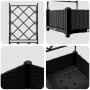 Macetero de Jardín con Celosía Negro 40x40x125,5 cm von , Töpfe und Pflanzgefäße - Ref: Foro24-42002835, Preis: 43,37 €, Raba...