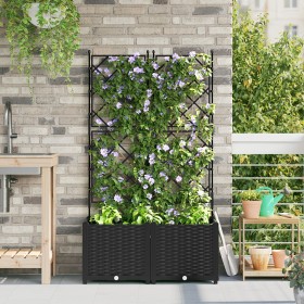 Macetero de Jardín con Rejilla 2 pcs Negro 80x40x143 cm von , Töpfe und Pflanzgefäße - Ref: Foro24-42002838, Preis: 74,37 €, ...