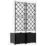 Macetero de Jardín con Rejilla 2 pcs Negro 80x40x143 cm von , Töpfe und Pflanzgefäße - Ref: Foro24-42002838, Preis: 74,37 €, ...