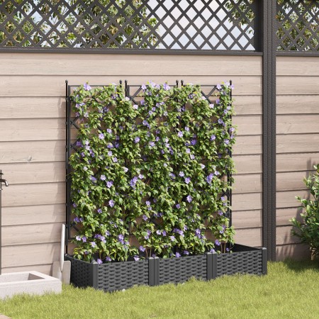 Macetero de Jardín con Enrejado 3 pcs Negro 120x40x125.5 cm | Foro24.es | Tu tienda online para hogar, jardín y más Foro24.es