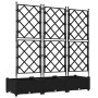 Macetero de Jardín con Enrejado 3 pcs Negro 120x40x125.5 cm | Foro24.es | Tu tienda online para hogar, jardín y más Foro24.es