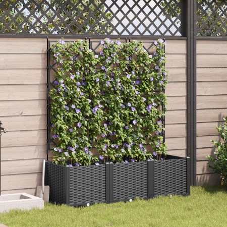 Macetero de Jardín con Enrejado 3 pcs Negro 120x40x143 cm | Foro24.es | Tu tienda online para hogar, jardín y más Foro24.es
