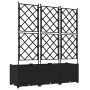 Macetero de Jardín con Enrejado 3 pcs Negro 120x40x143 cm | Foro24.es | Tu tienda online para hogar, jardín y más Foro24.es