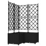 Macetero de Jardín con Enrejado 3 pcs Negro 80x80x143 cm von , Töpfe und Pflanzgefäße - Ref: Foro24-42002841, Preis: 93,22 €,...