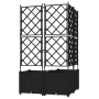 Macetero de Jardín con Enrejado 3 pcs Negro 80x80x143 cm von , Töpfe und Pflanzgefäße - Ref: Foro24-42002841, Preis: 93,22 €,...