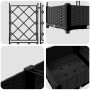 Macetero de Jardín con Trellis 5 pcs Negro 120x120x125.5 cm von , Töpfe und Pflanzgefäße - Ref: Foro24-42002842, Preis: 122,3...