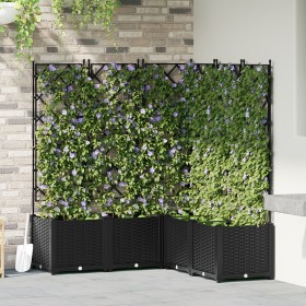 Macetero de Jardín con Trellis 5 pcs Negro 120x120x143 cm von , Töpfe und Pflanzgefäße - Ref: Foro24-42002843, Preis: 153,22 ...