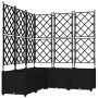 Macetero de Jardín con Trellis 5 pcs Negro 120x120x143 cm by , Pots and planters - Ref: Foro24-42002843, Price: 153,22 €, Dis...