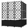 Macetero de Jardín con Trellis 5 pcs Negro 120x120x143 cm by , Pots and planters - Ref: Foro24-42002843, Price: 153,22 €, Dis...