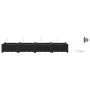 Maceteros de jardín con sistema de riego 4 pcs Negro de , Maceteros y jardineras - Ref: Foro24-42002844, Precio: 85,41 €