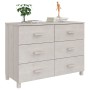 HAMAR Sideboard aus massivem weißem Kiefernholz 113x40x80 cm von vidaXL, Sideboards - Ref: Foro24-340449, Preis: 135,90 €, Ra...