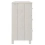 HAMAR Sideboard aus massivem weißem Kiefernholz 113x40x80 cm von vidaXL, Sideboards - Ref: Foro24-340449, Preis: 134,38 €, Ra...