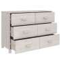 HAMAR sideboard solid white pine wood 113x40x80 cm by vidaXL, Sideboards - Ref: Foro24-340449, Price: 136,06 €, Discount: %