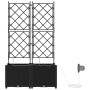Maceteros de Jardín  con Sistema de Irrigación de Agua 2 pcs Negros | Foro24.es | Tu tienda online para hogar, jardín y más Foro24.es