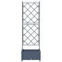 Macetero de Jardín con Enrejado Gris 40x40x125.5 cm von , Töpfe und Pflanzgefäße - Ref: Foro24-42002858, Preis: 37,84 €, Raba...