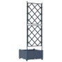 Macetero de Jardín con Enrejado Gris 40x40x125.5 cm von , Töpfe und Pflanzgefäße - Ref: Foro24-42002858, Preis: 37,84 €, Raba...