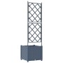 Macetero de Jardín con Enrejado Gris 40x40x143 cm von , Töpfe und Pflanzgefäße - Ref: Foro24-42002859, Preis: 42,39 €, Rabatt: %