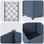 Macetero de Jardín con Enrejado Gris 40x40x143 cm von , Töpfe und Pflanzgefäße - Ref: Foro24-42002859, Preis: 42,39 €, Rabatt: %