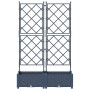 Macetero con Enrejado 2 pcs Gris 80x40x125.5 cm von , Töpfe und Pflanzgefäße - Ref: Foro24-42002860, Preis: 54,80 €, Rabatt: %