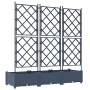 Macetero con enrejado 3 pcs gris 120x40x125.5 cm | Foro24.es | Tu tienda online para hogar, jardín y más Foro24.es