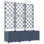 Macetero de jardín con enrejado 3 pcs Gris 120x40x143 cm | Foro24.es | Tu tienda online para hogar, jardín y más Foro24.es