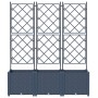 Macetero de jardín con enrejado 3 pcs Gris 120x40x143 cm | Foro24.es | Tu tienda online para hogar, jardín y más Foro24.es